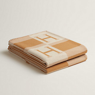 Avalon Bayadere blanket - Yellow | Hermès Thailand